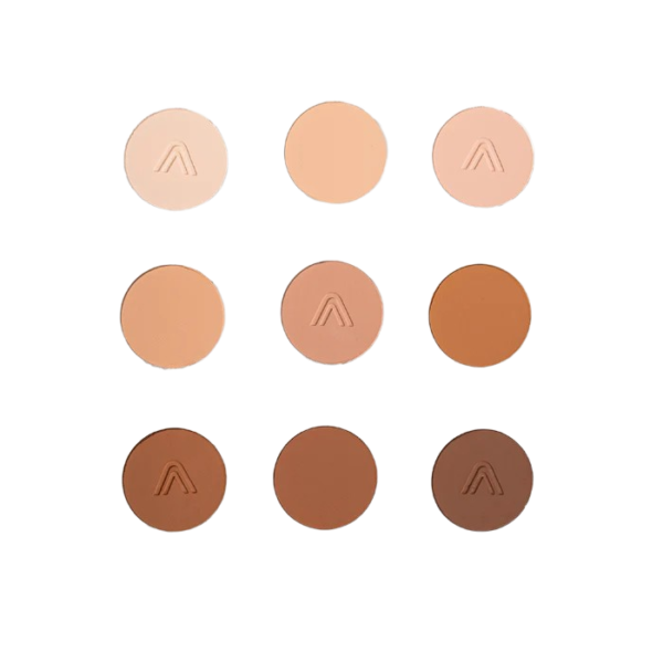 paleta de polvos compactos natural touch