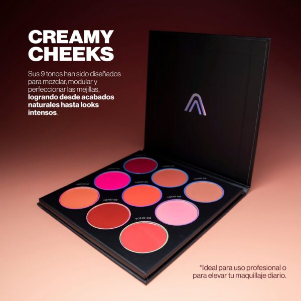 Paleta de Rubores Cremosos