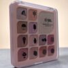 paleta de sombras con iluminador
